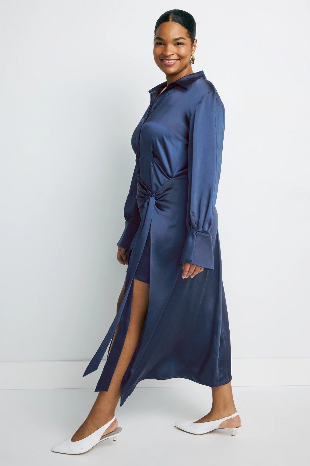 Collared Wrap Dress by SIMKHAI 6