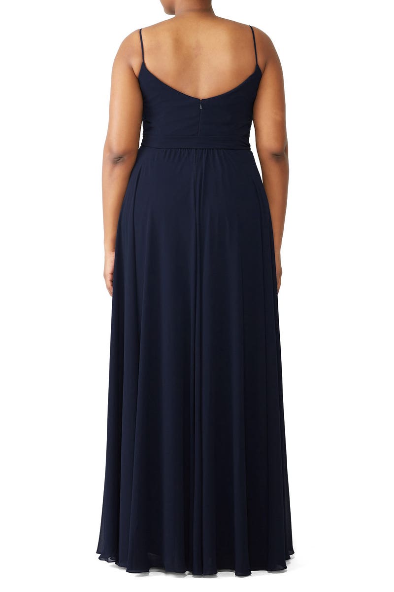 Campbell Dress - Navy Palm main image 1