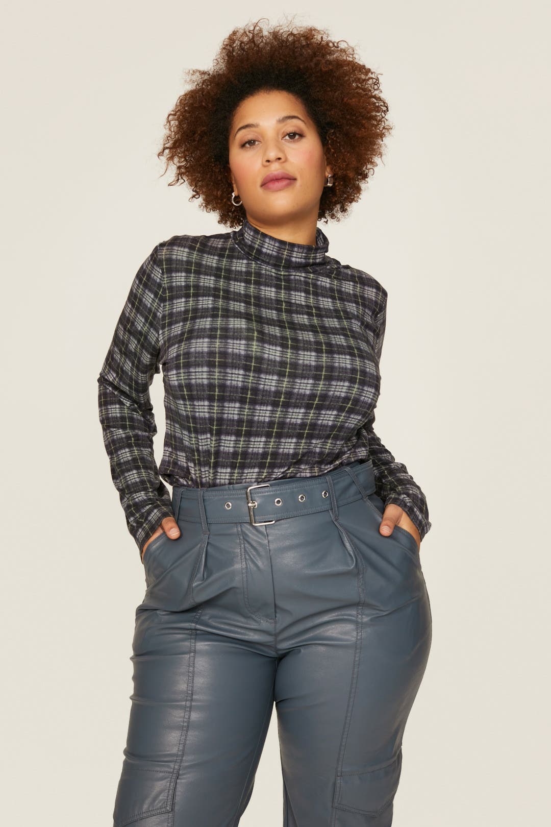 Plaid Turtleneck by VINCE. | Rent the Runway