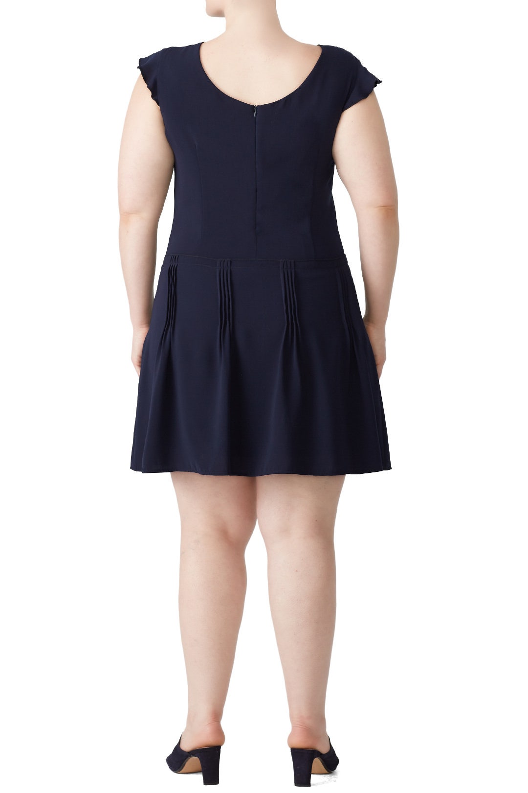 Navy Pintuck Dress by Slate & Willow 5