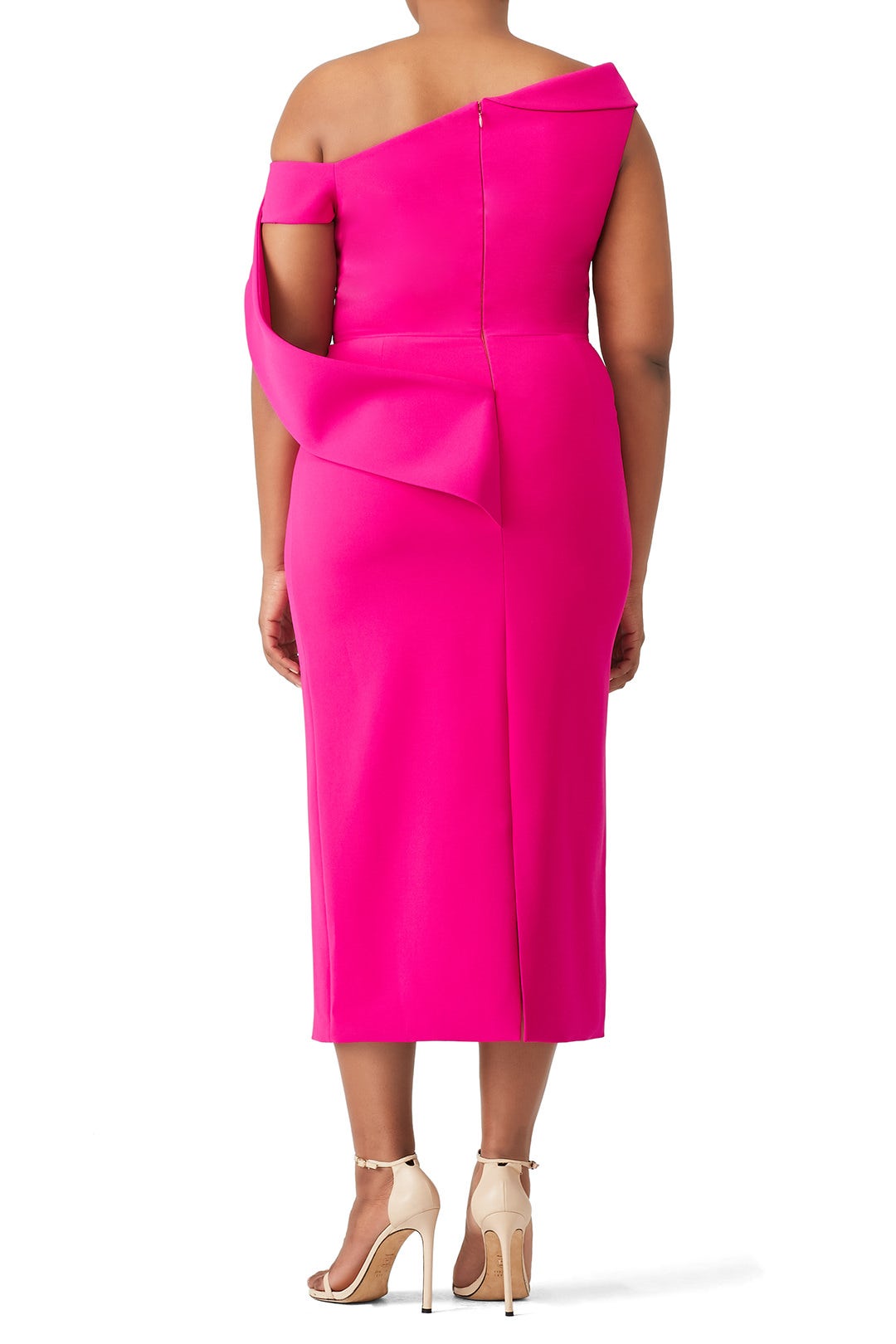 Fuchsia Drape Dress by Christian Siriano 5