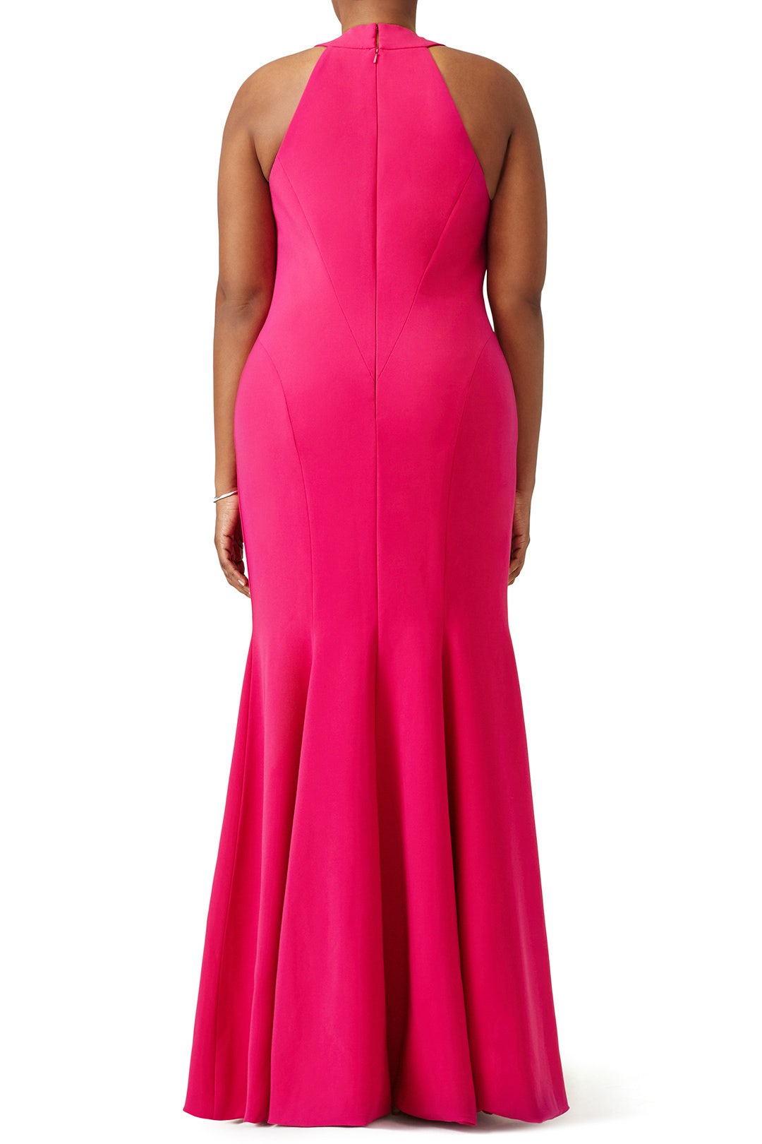 Fuchsia Smooth Mermaid Gown by Theia 5