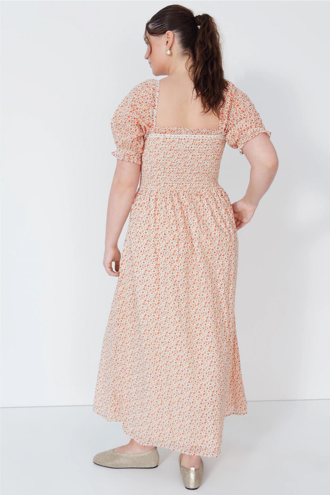 Floral Scarlett Midi Nap Dress by Hill House Home | Rent the Runway