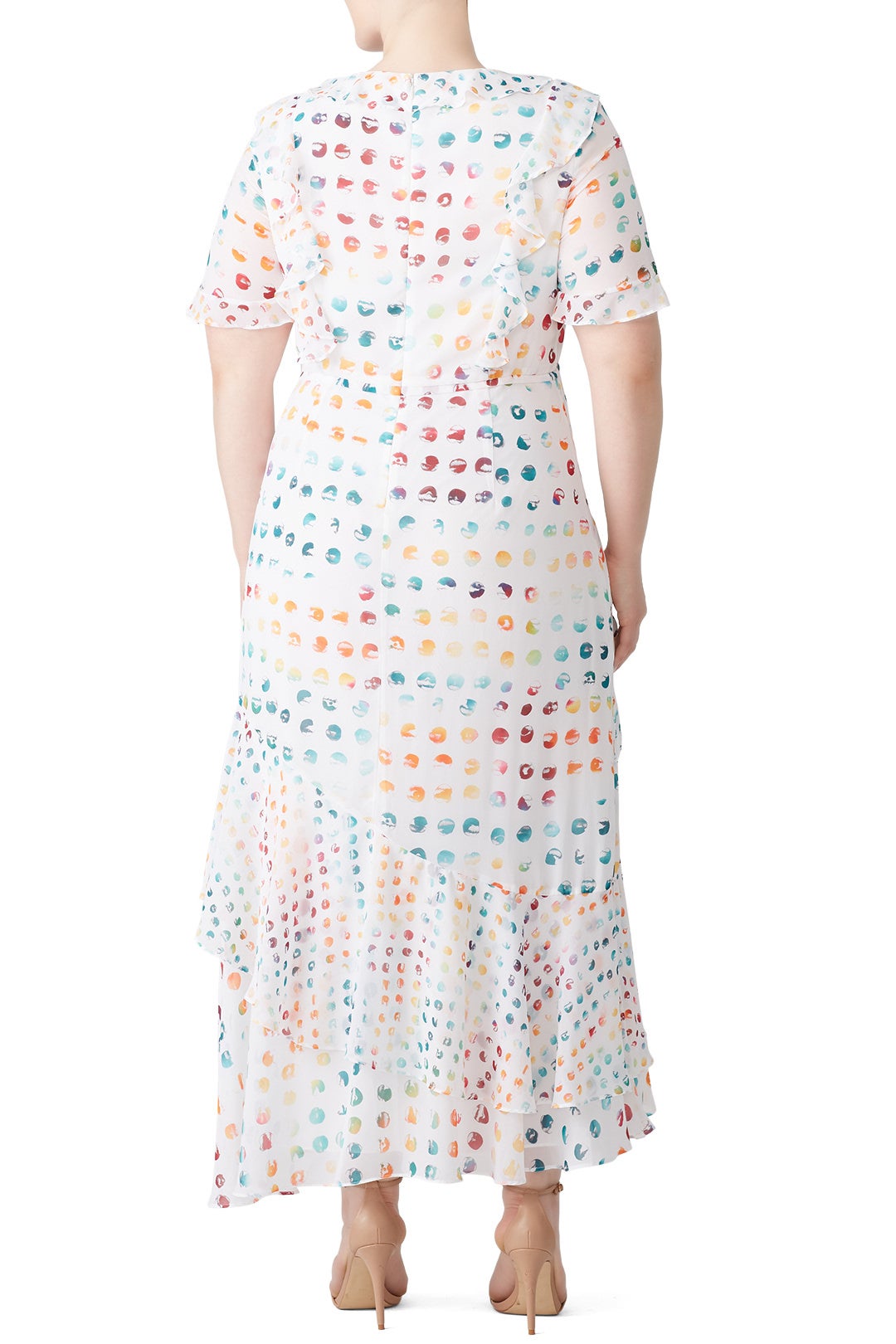 Multi Polka Dot Maxi by ML Monique Lhuillier 5