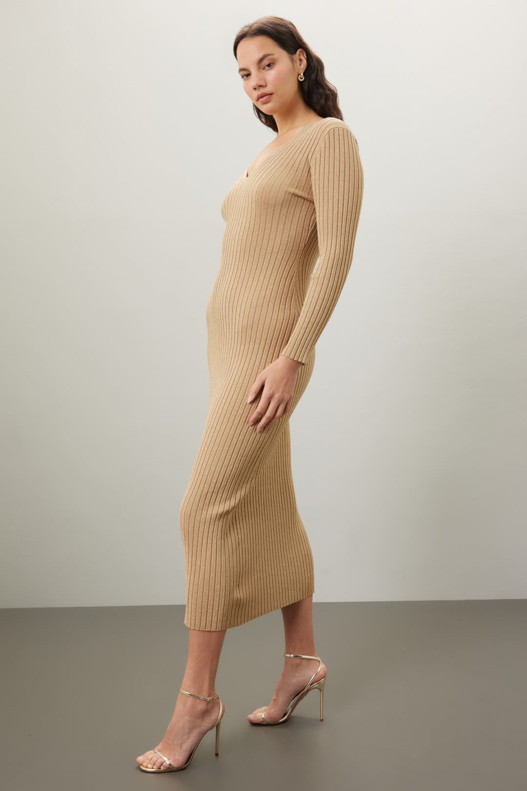 Metallic Midi Dress by MICHAEL KORS | Rent the Runway