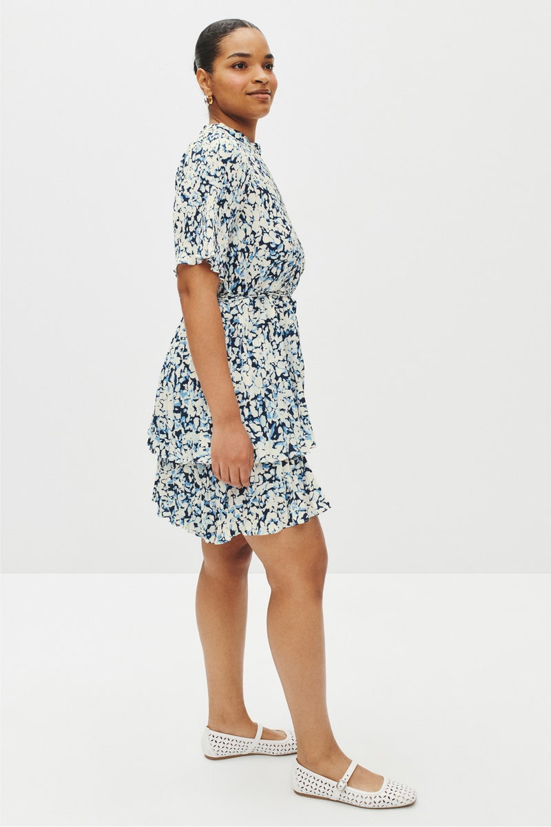 Tiered Pleated Mini Dress by Derek Lam 10 Crosby x RTR - Photo 6