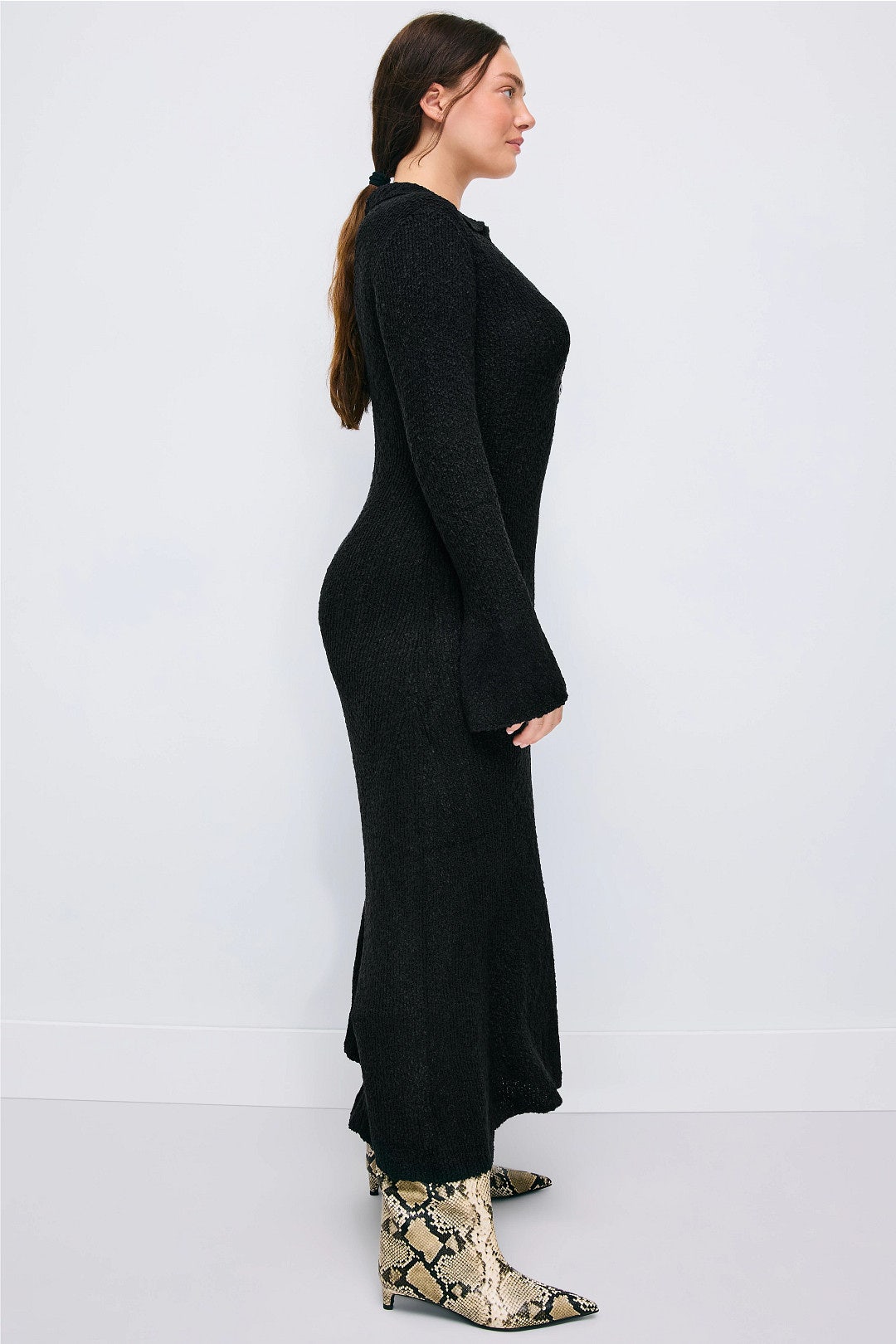 Unbound Knit Shirt Dress by THIRD FORM 6