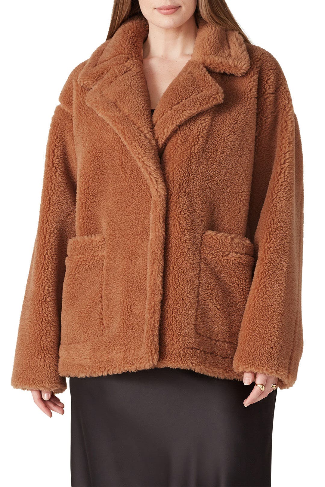 Marina Short Faux Fur Teddy by Stand Studio 6