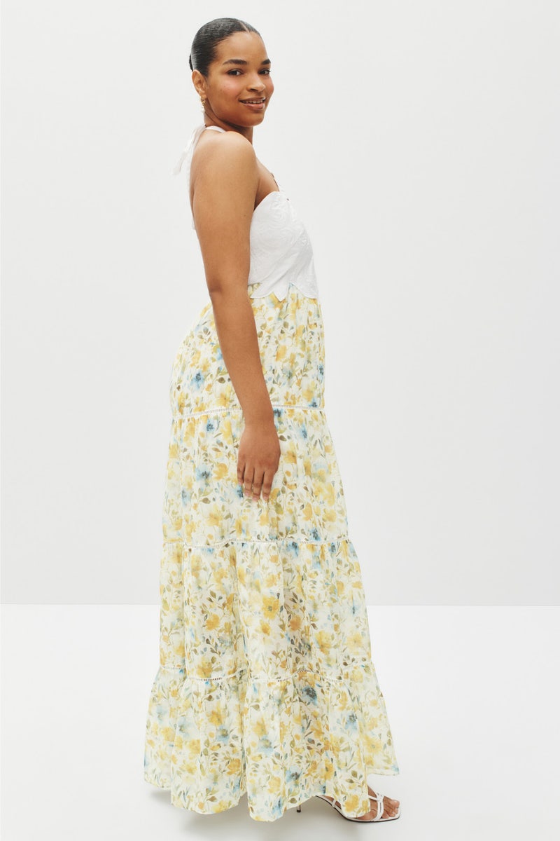 Mixed Media Printed Midi Dress by Layered with Love - Photo 6