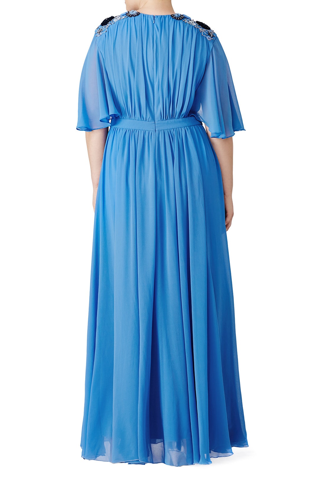 Blue Lupita Gown by Badgley Mischka 5