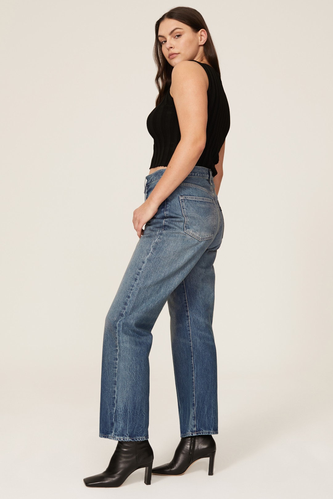 High Rise Long Column Jeans by Levi's 6