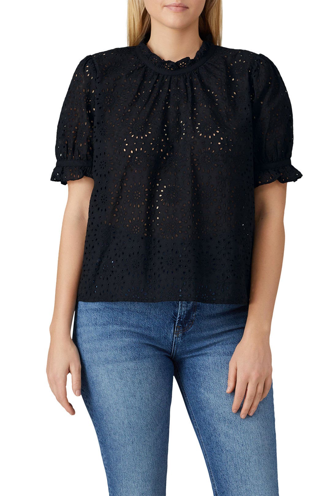 Gianna Short Sleeve Eyelet Top by Madewell 6