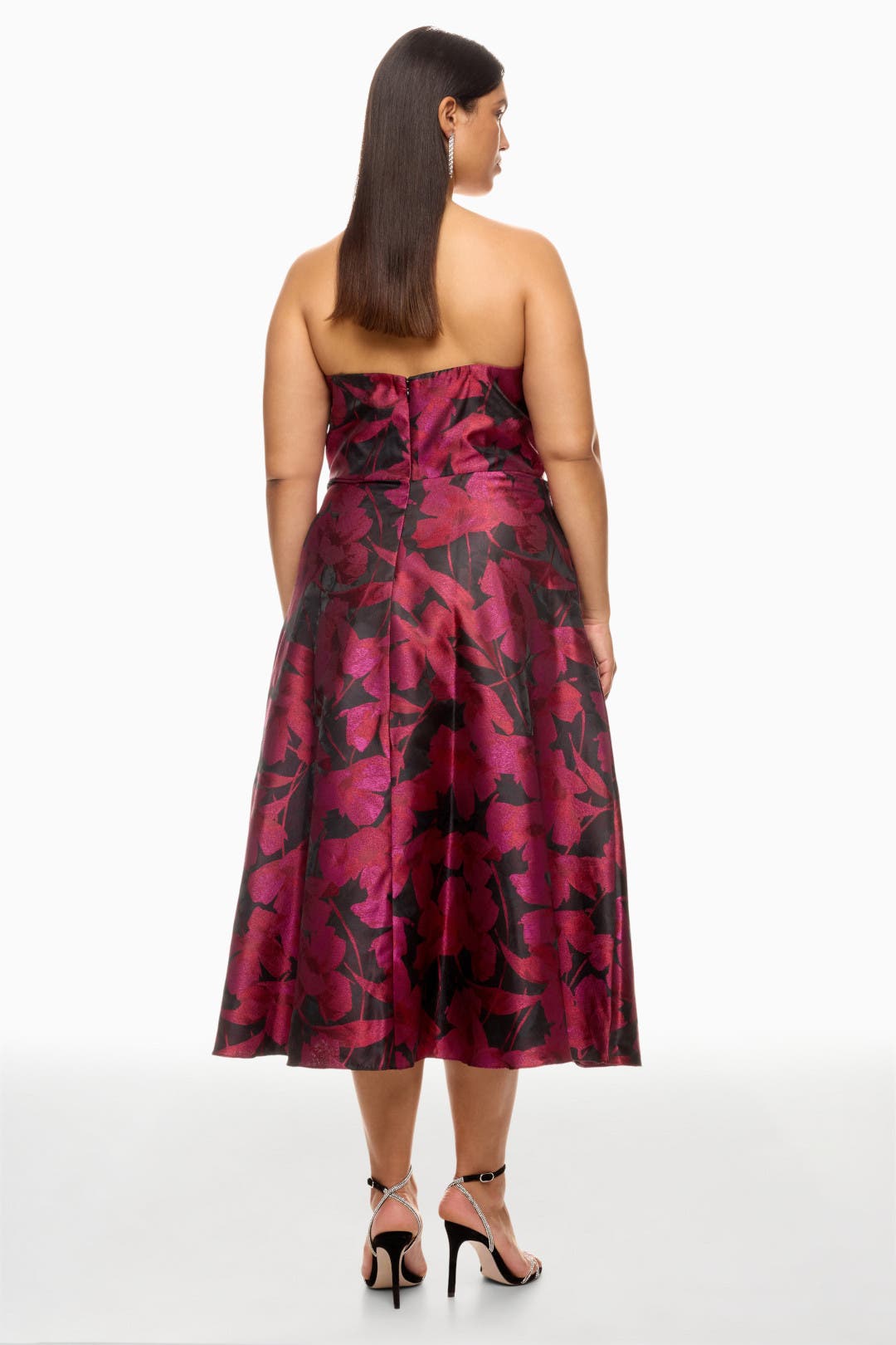 Floral Jacquard Midi Dress by Aidan Mattox | Rent the Runway