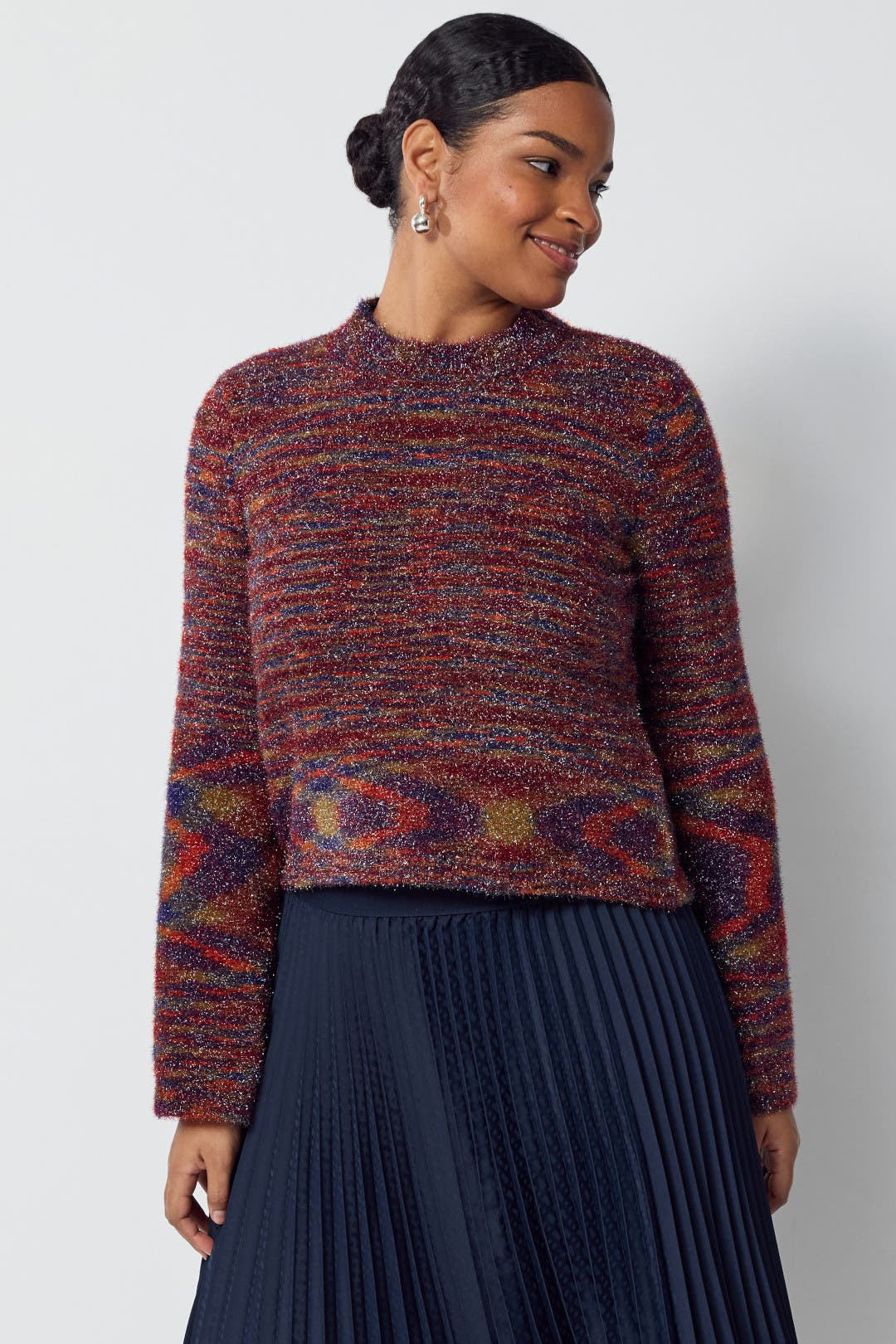 Ombre Pixel Knit Sweater by NIC + ZOE | Rent the Runway