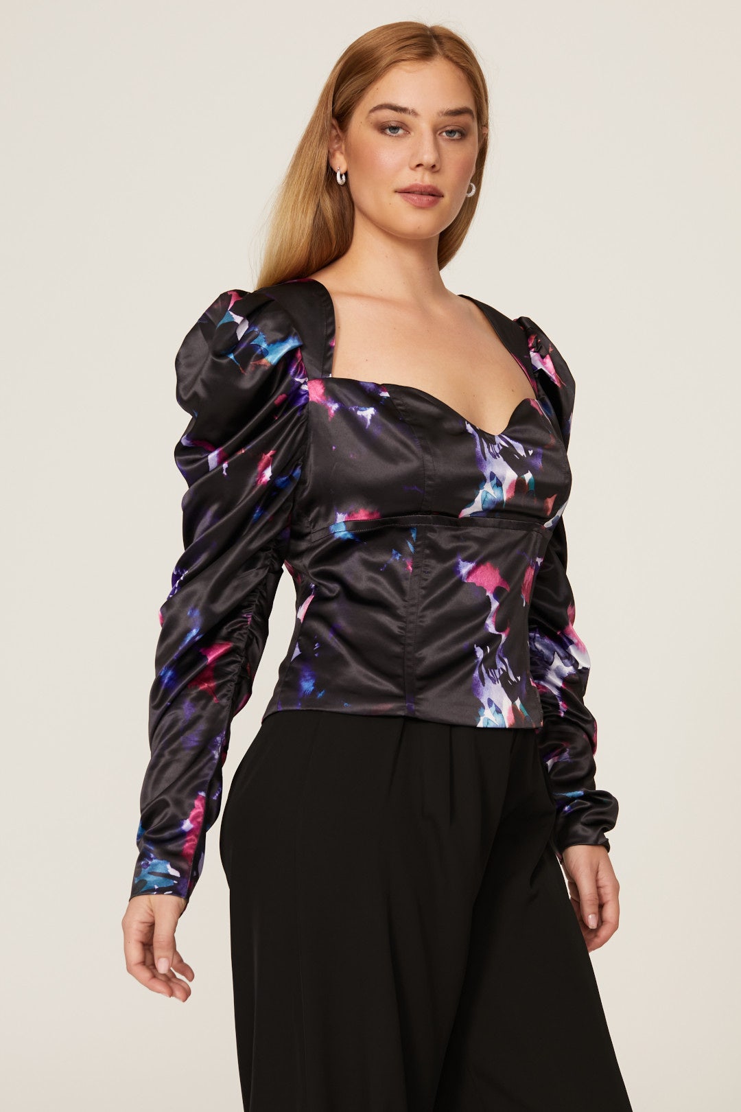 Printed Bustier Top by Badgley Mischka 6