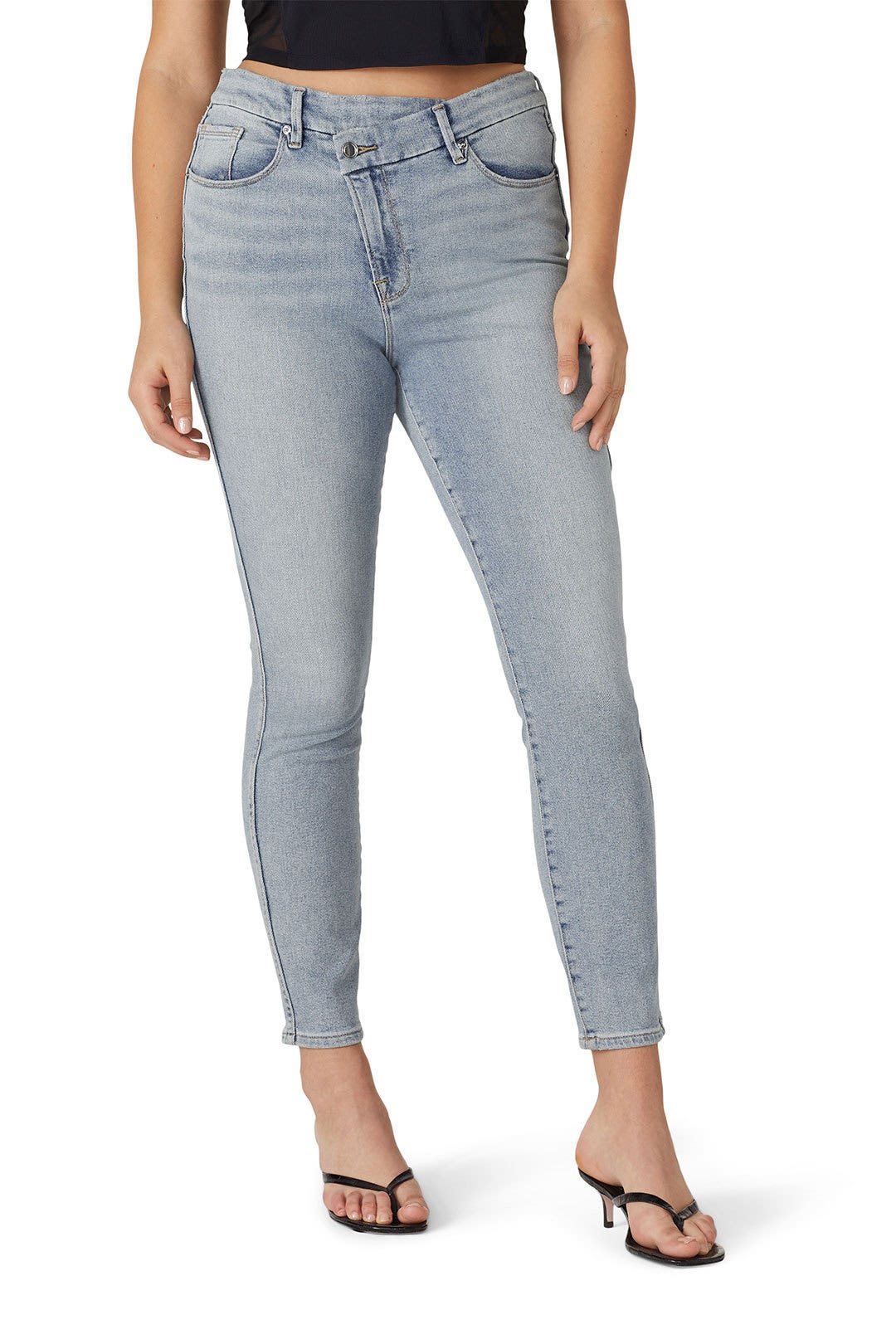 Good Curve Skinny Crossover Jeans by GOOD AMERICAN 6