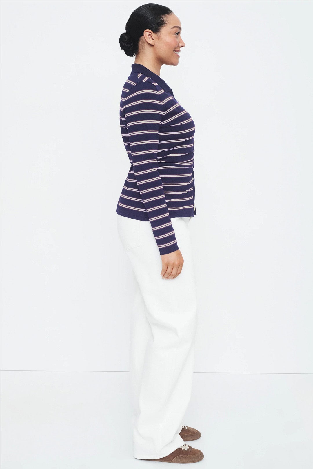 Camiline Striped Button Down Polo by Baum und Pferdgarten 6