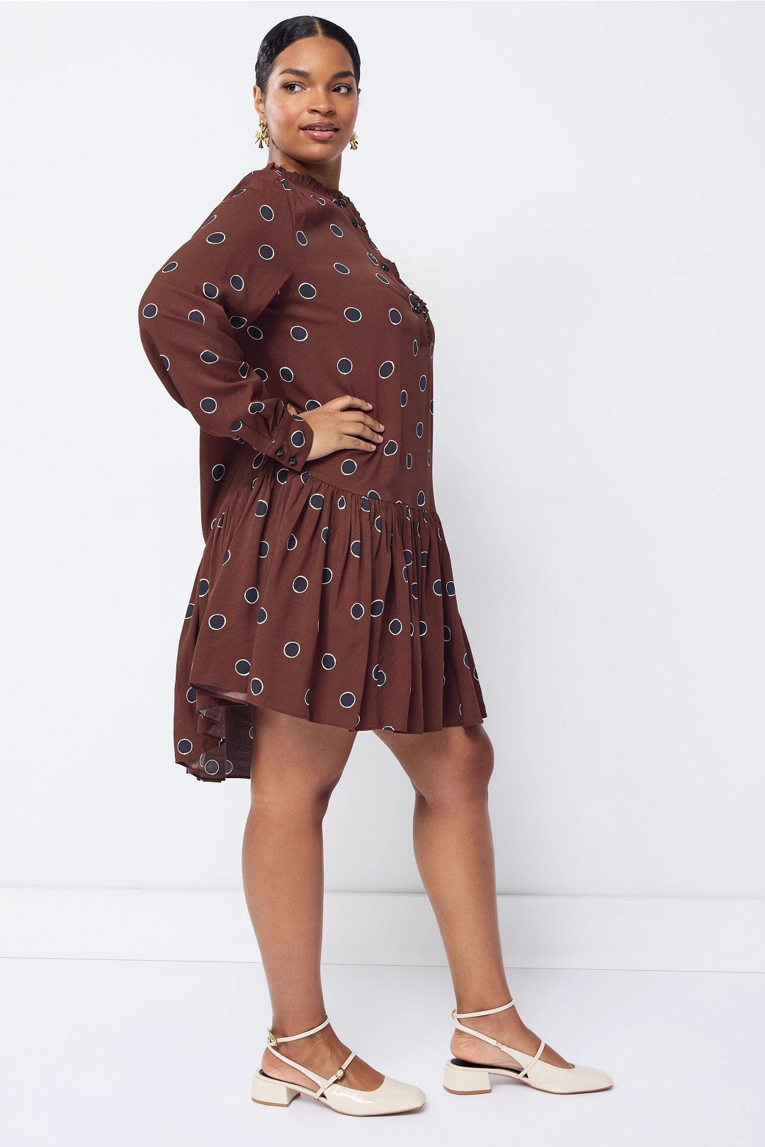 Pleated Flounce Shirt Dress by kate spade new york 6