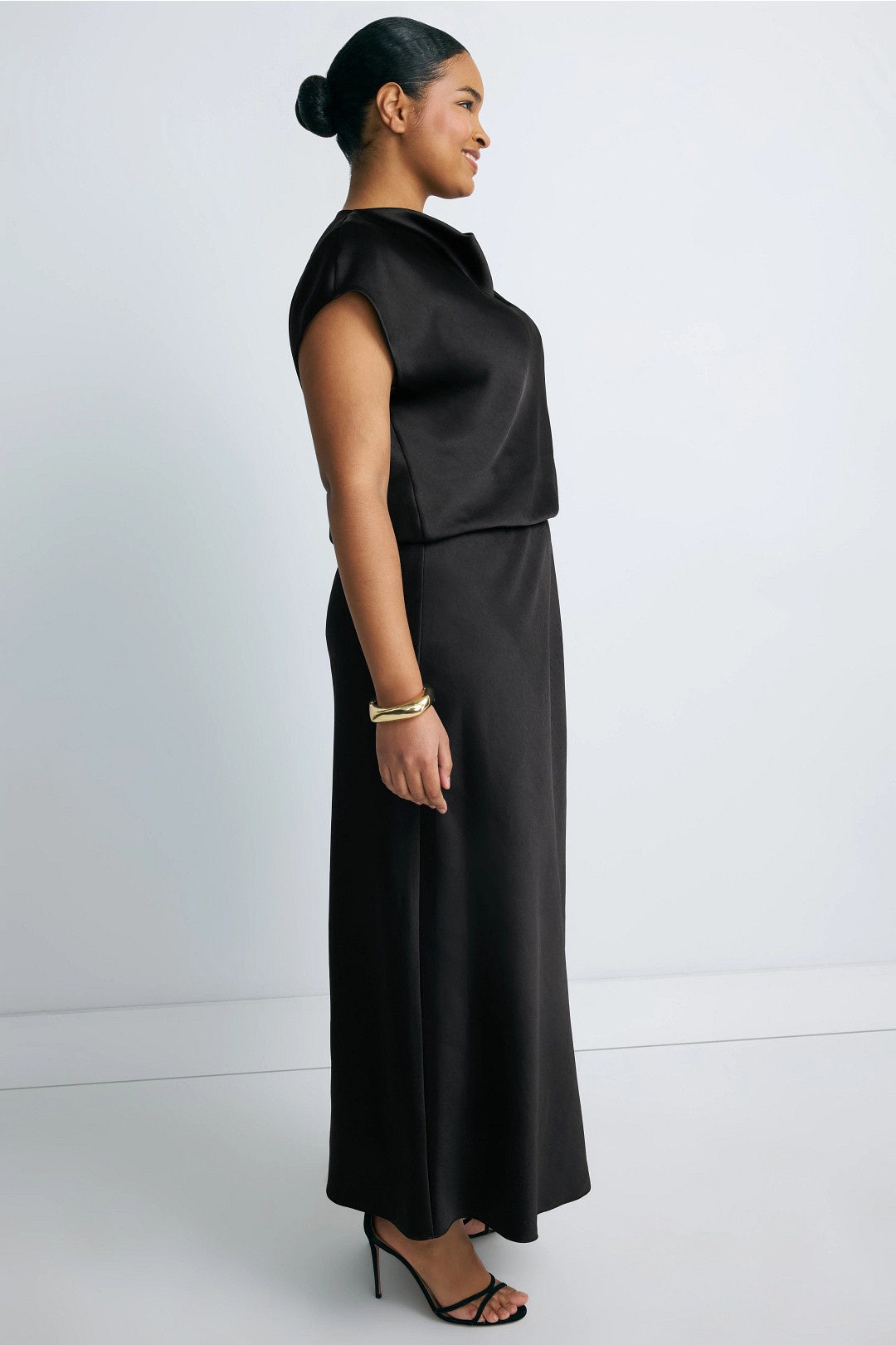 Draped Cowl Neck Dress by VINCE. 6