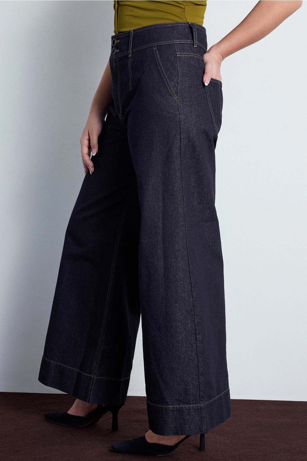 Sparkly Wide Leg Jeans by Derek Lam 10 Crosby x RTR | Rent the Runway