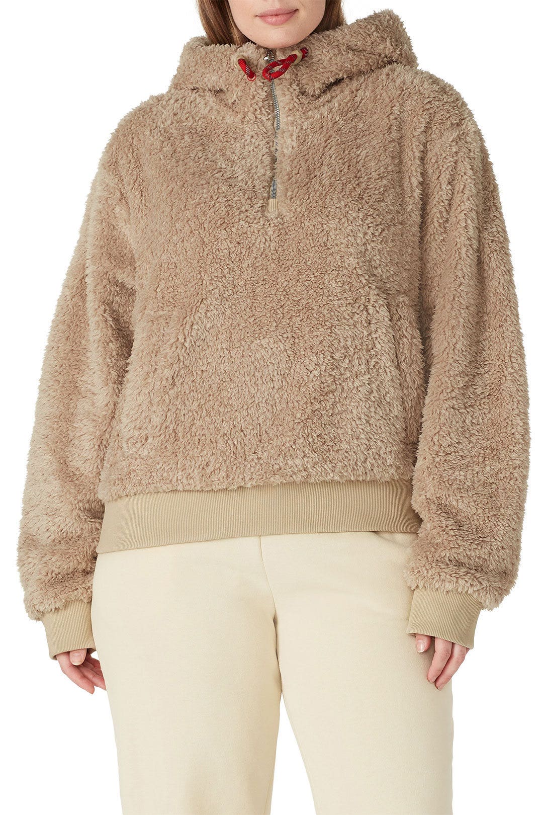 Beige Oh So Faux Sherpa Pullover by Lululemon 6
