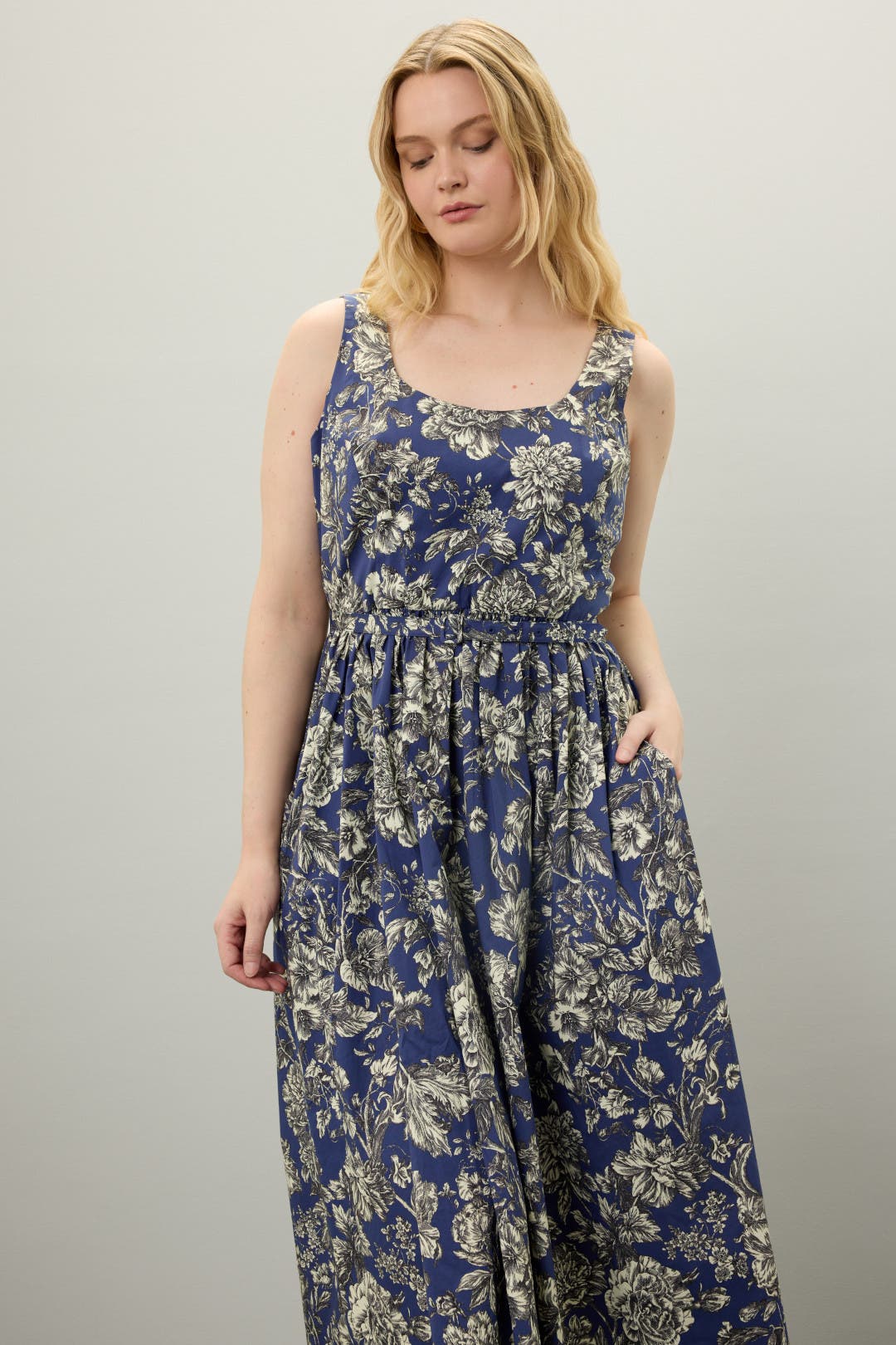 Printed Poplin Midi Dress by Adam Lippes x RTR | Rent the Runway