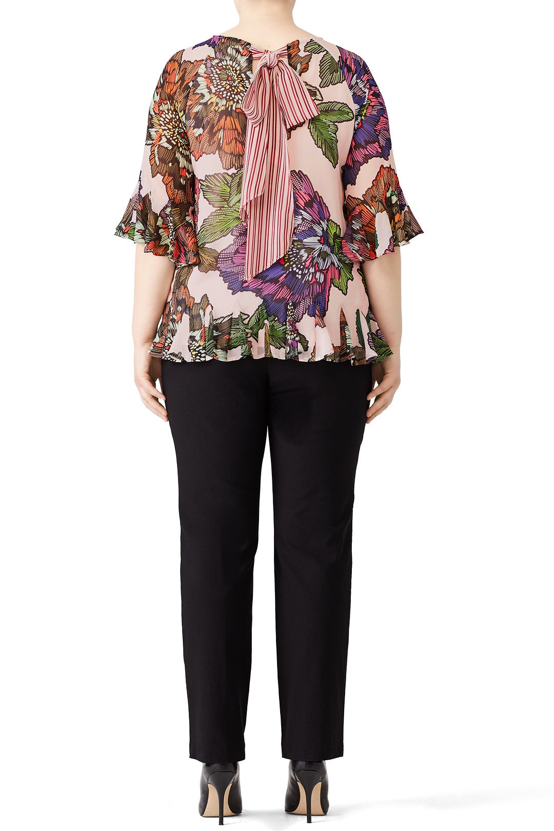 Floral Tie Back Top by Badgley Mischka 4