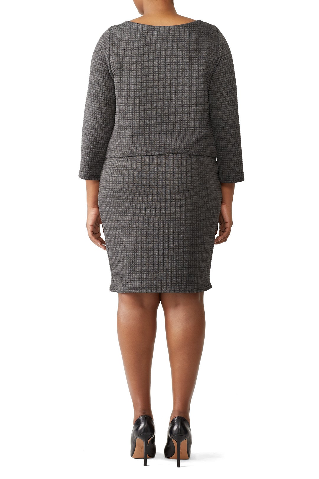 Quilted Knit Popover Dress by Leota 4