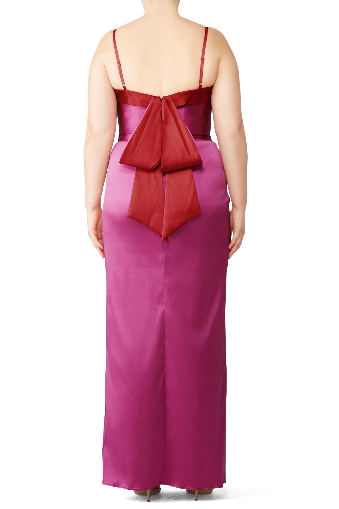 Two Tone Mikado Gown by Marchesa Notte 5