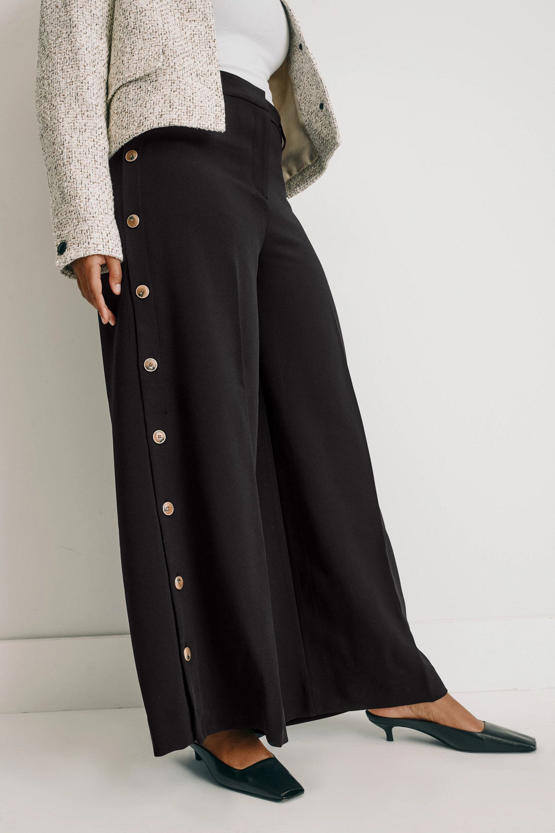 Button Detail Trouser by Derek Lam 10 Crosby x RTR 6