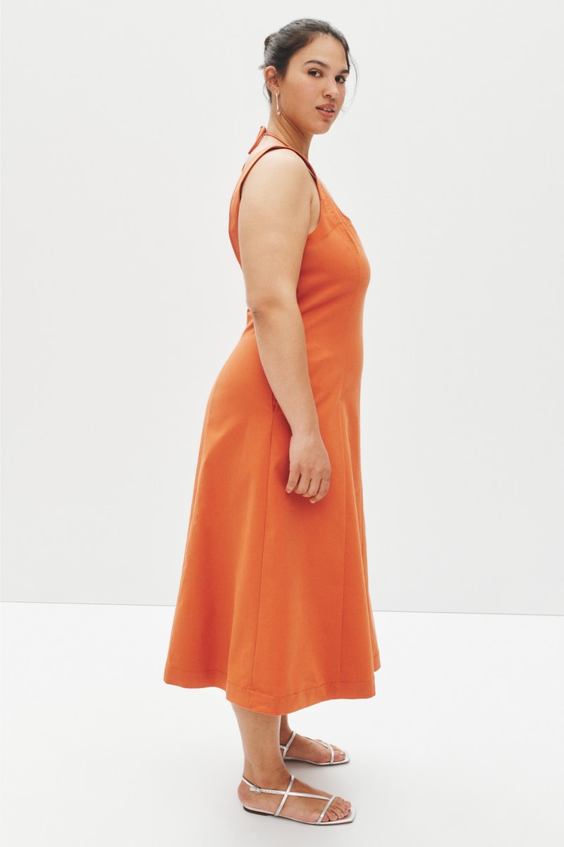 Seamed Tank Dress by VINCE. - Photo 6