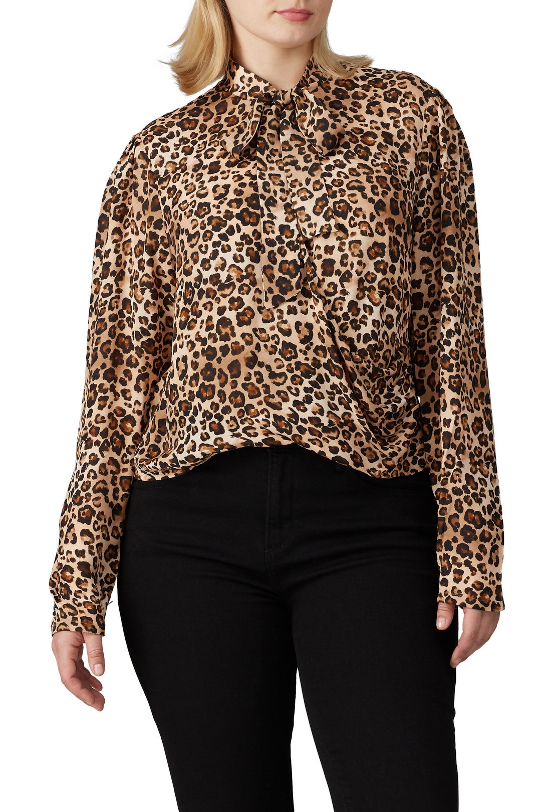 Leopard Tie Neck Top by Nicholas 6