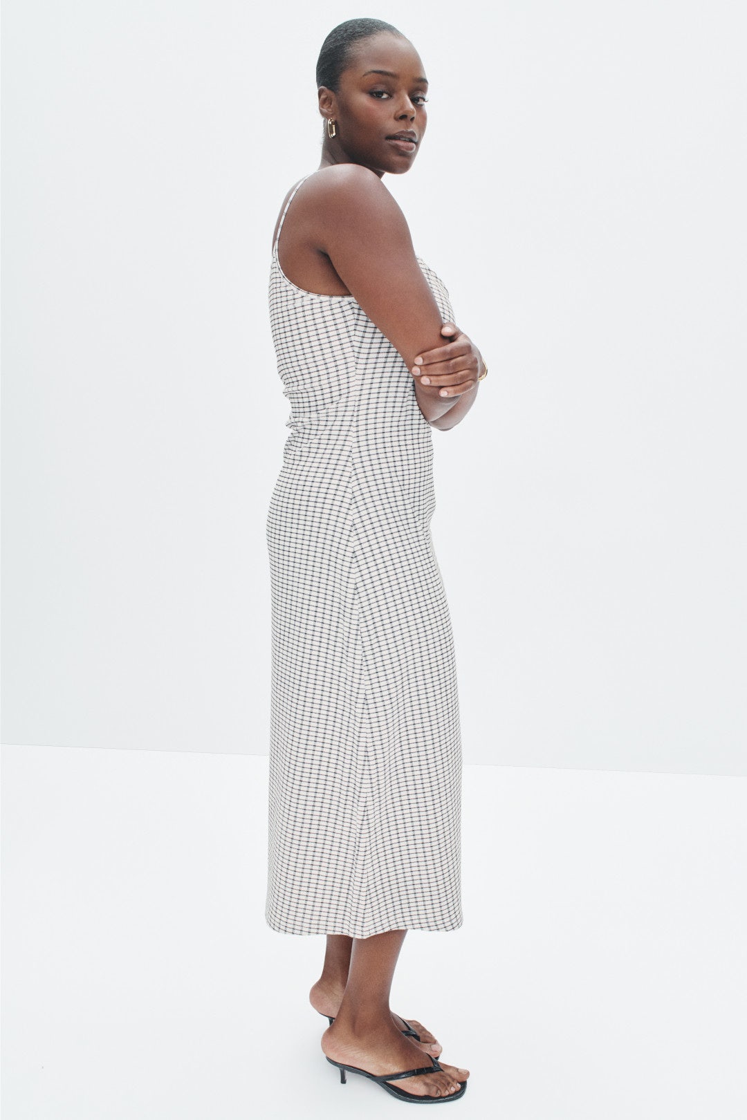 Side Rouche Tank Dress by VINCE. 6
