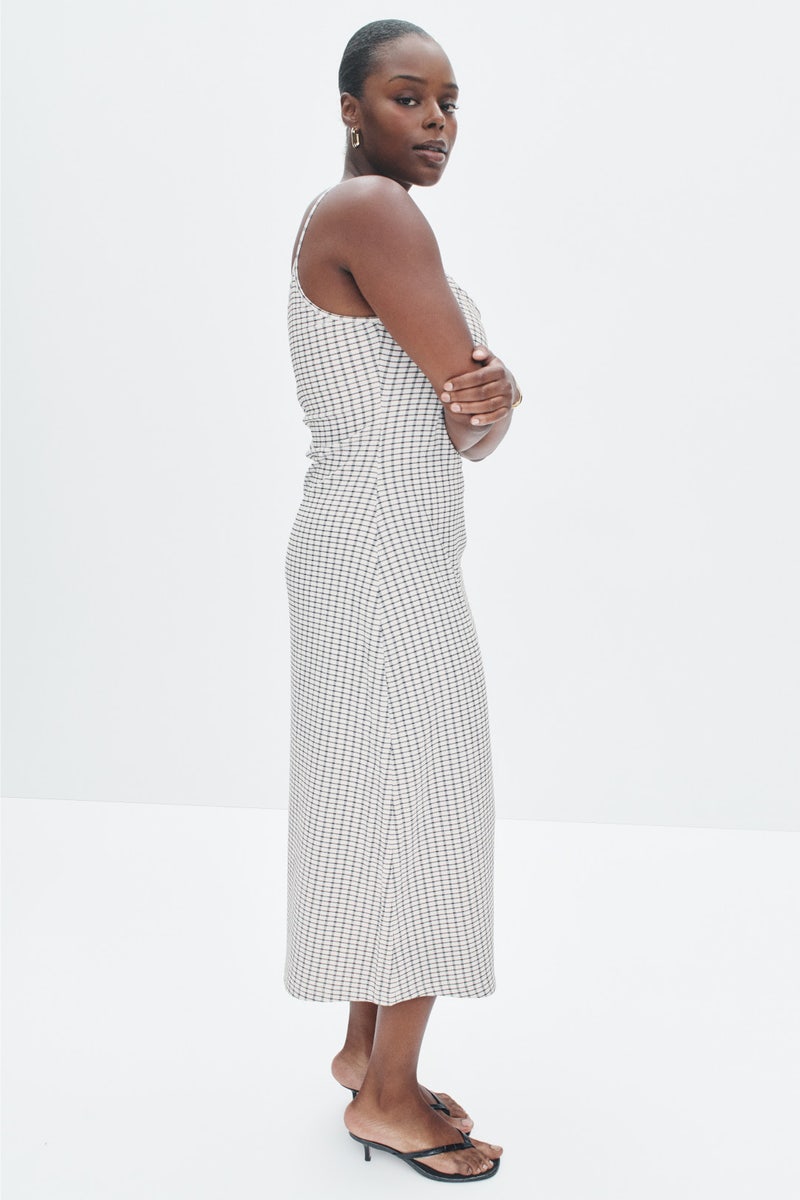 knee length dresses for ladies Button Front Organic Maxi Dress – Hope & Henry
