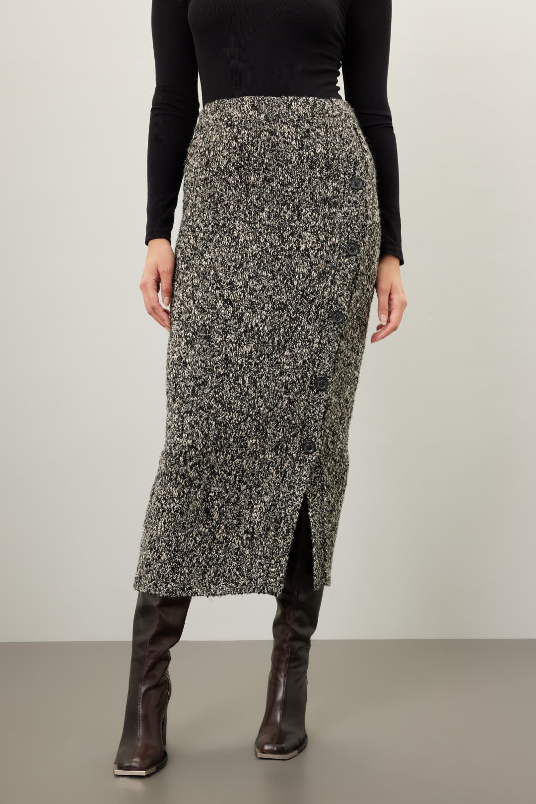 【user_5aa40daa】Hemingway Boucle Skirt her lip to Hemingway Boucle Skirt