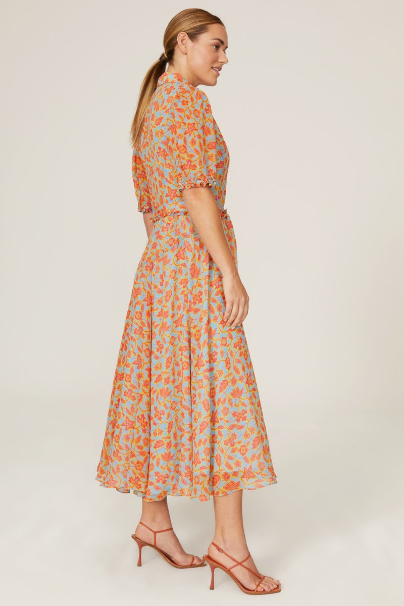 Floral Midi Shirtdress by Derek Lam 10 Crosby x RTR - Photo 6