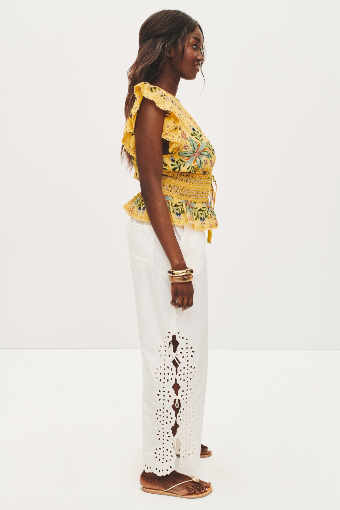 Delicate Flowers & Stripes Blouse by FARM Rio 6