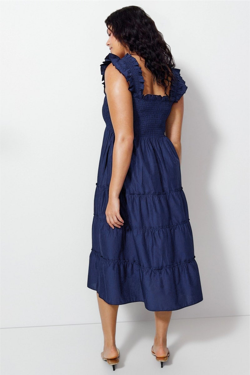 amur janey dress blue Janey Dress  AMUR