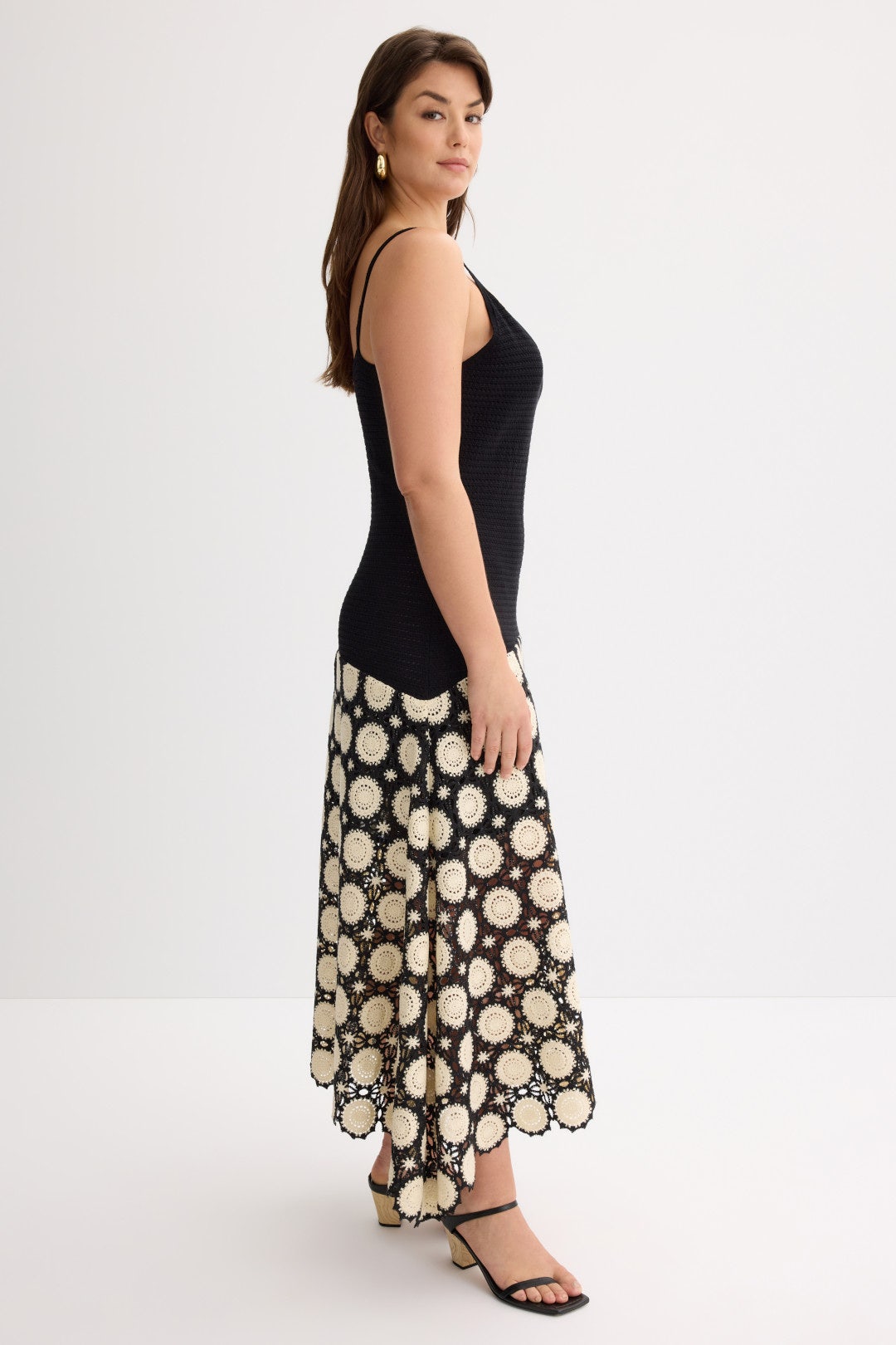 Drop Waist Crochet Midi Dress by Jason Wu x RTR 6