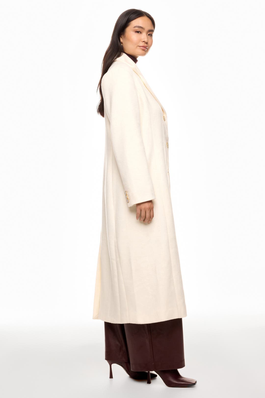 Tailored Single Breasted Wool Coat by Ronny Kobo x RTR | Rent the