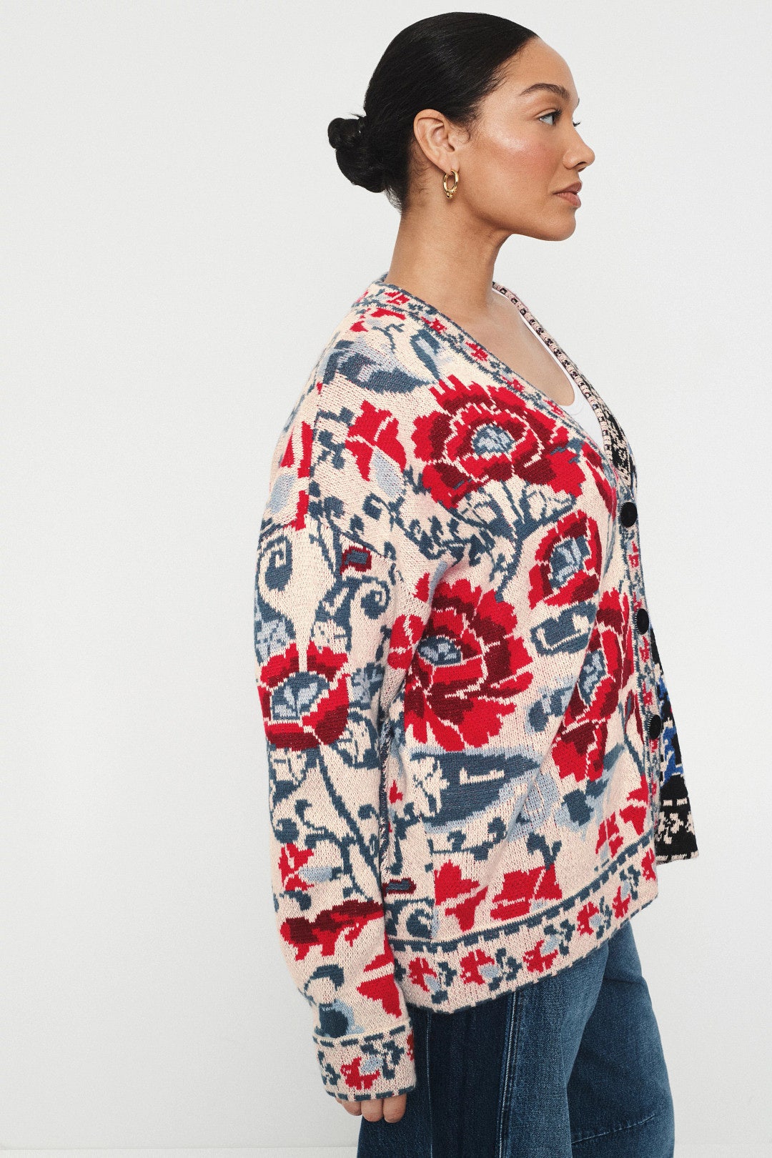 Mixed Valentina Black Knit Cardigan by FARM Rio 6