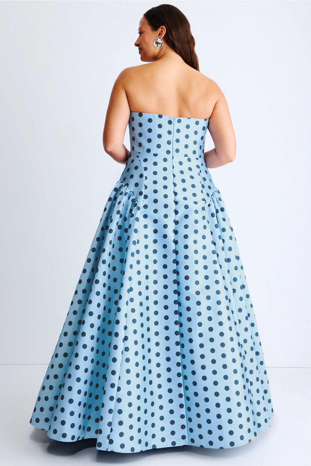 Strapless Polka Dot Mikado Ballgown by Ieena for Mac Duggal | Rent the Runway Strapless Polka Dot Mikado Ballgown by Ieena for Mac Duggal | Rent the Runway