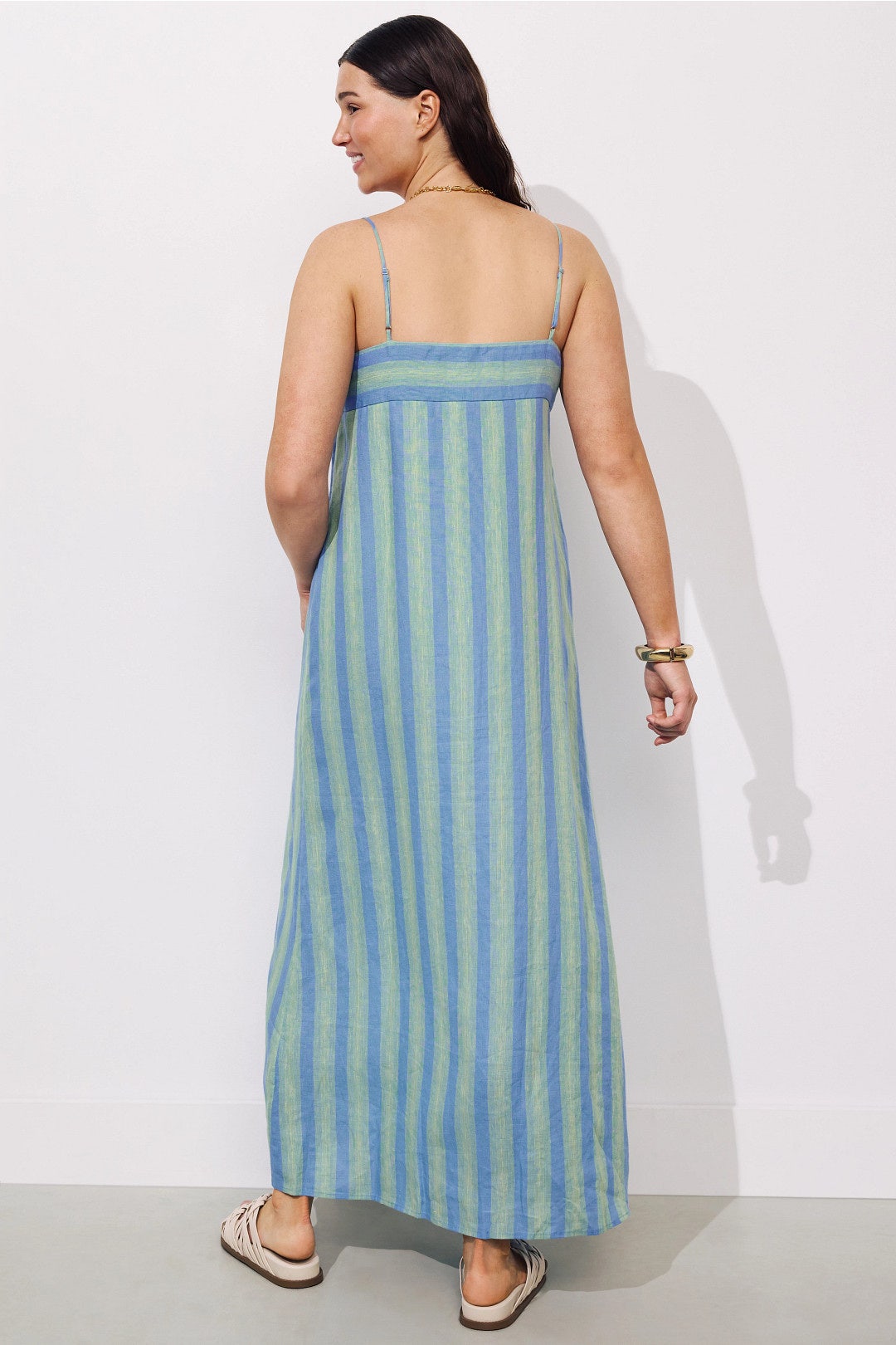 knee length dresses for ladies Staud Mika Linen Top