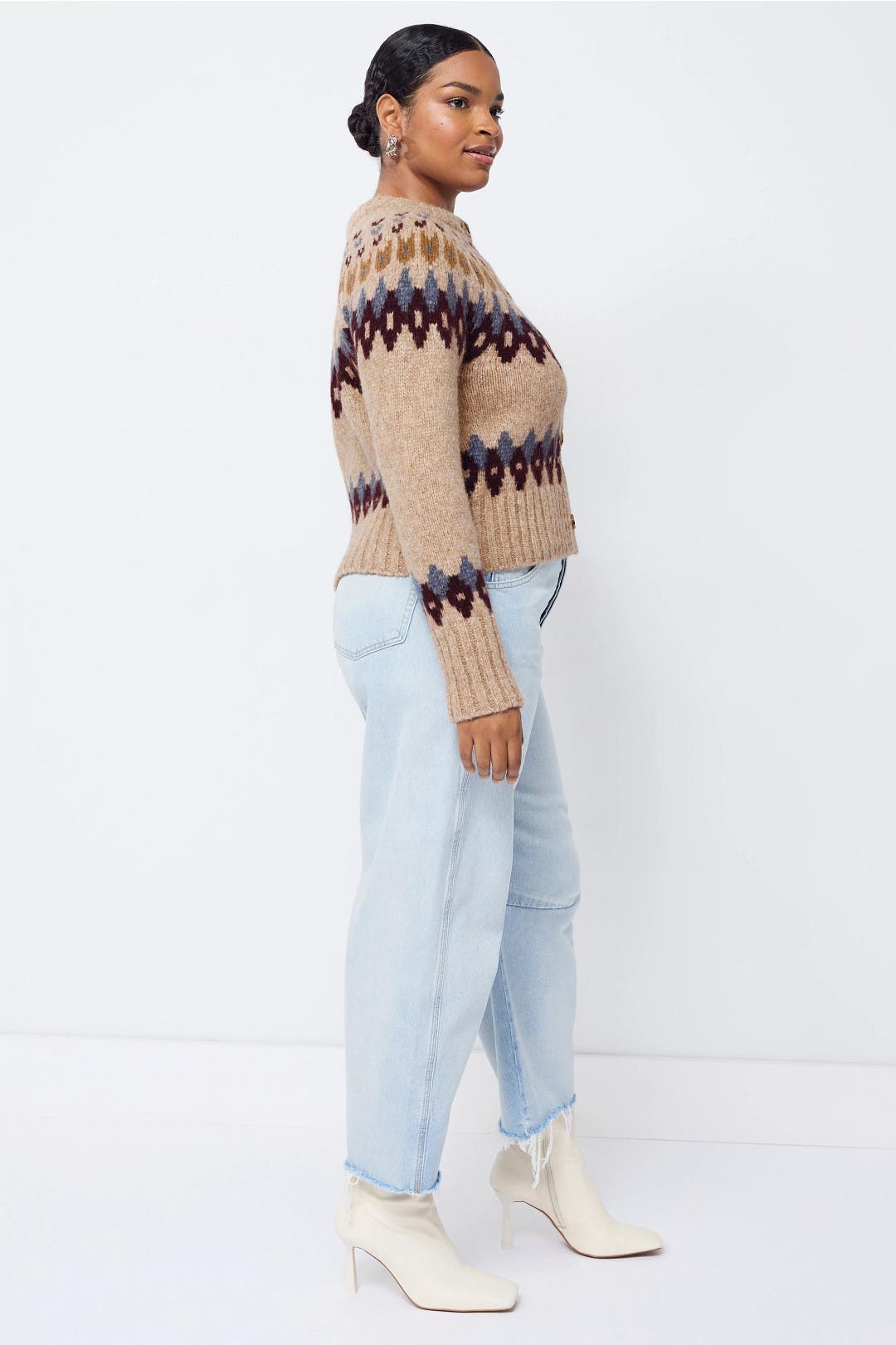 VERONICA JACQUARD KNIT CARDIGAN Ameri（アメリ）の「VERONICA JACQUARD KNIT CARDIGAN（ニット
