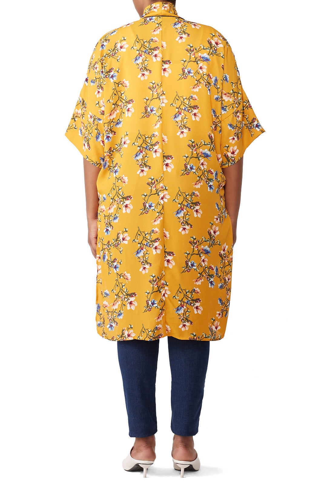 Floral Long Kimono by B Collection by Bobeau 4