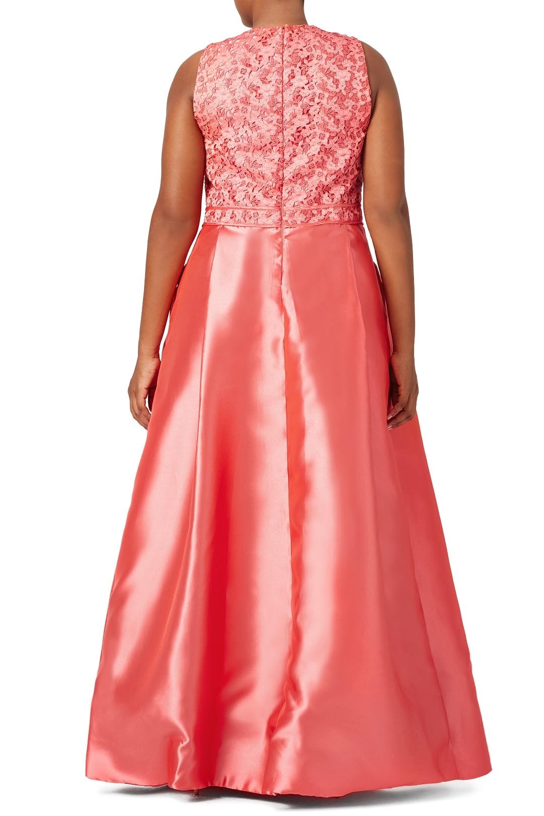 Coral Wave Gown by ML Monique Lhuillier 5