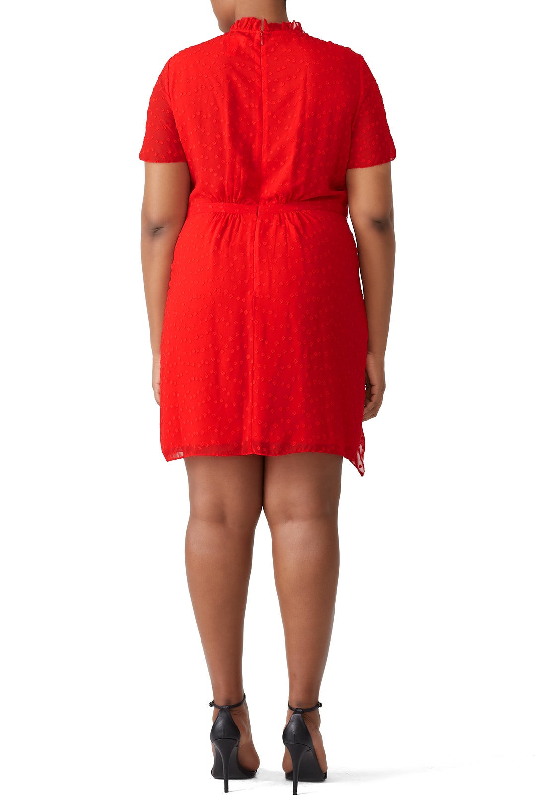 Red High Neck Dress by ML Monique Lhuillier 5