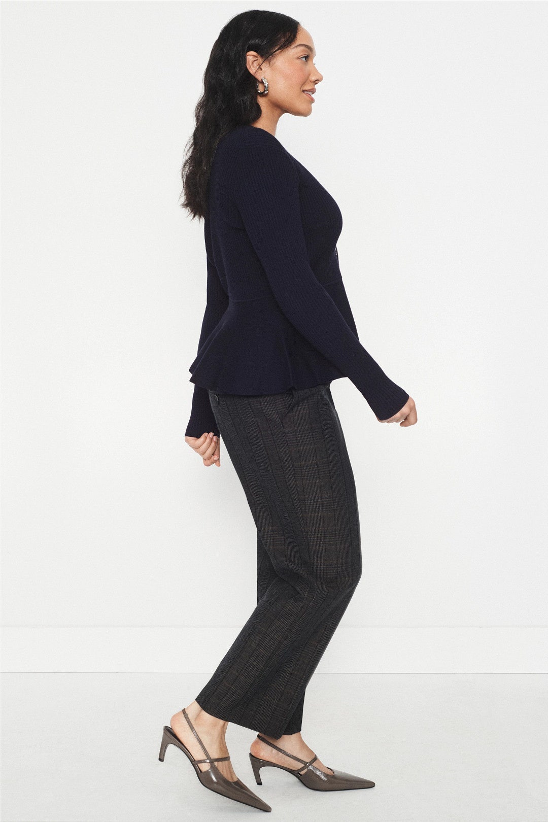 V-Neck Peplum Cardigan by Jason Wu x RTR 6