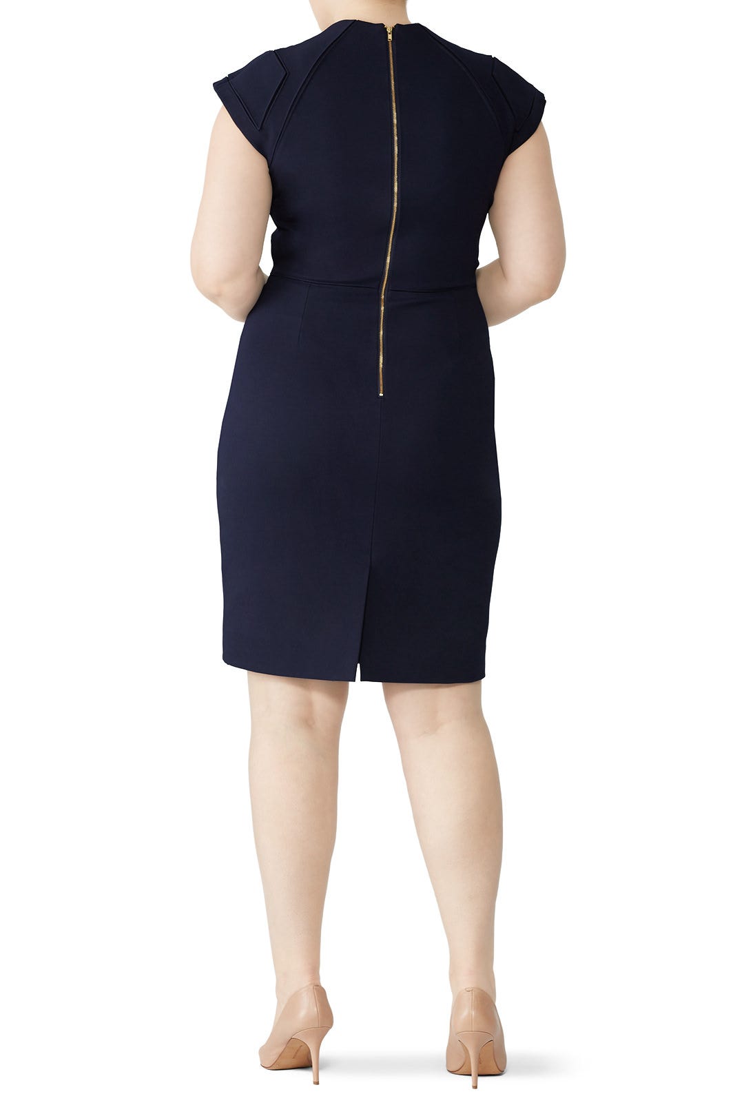 Navy Oralia Sheath by CATHERINE DEANE 4