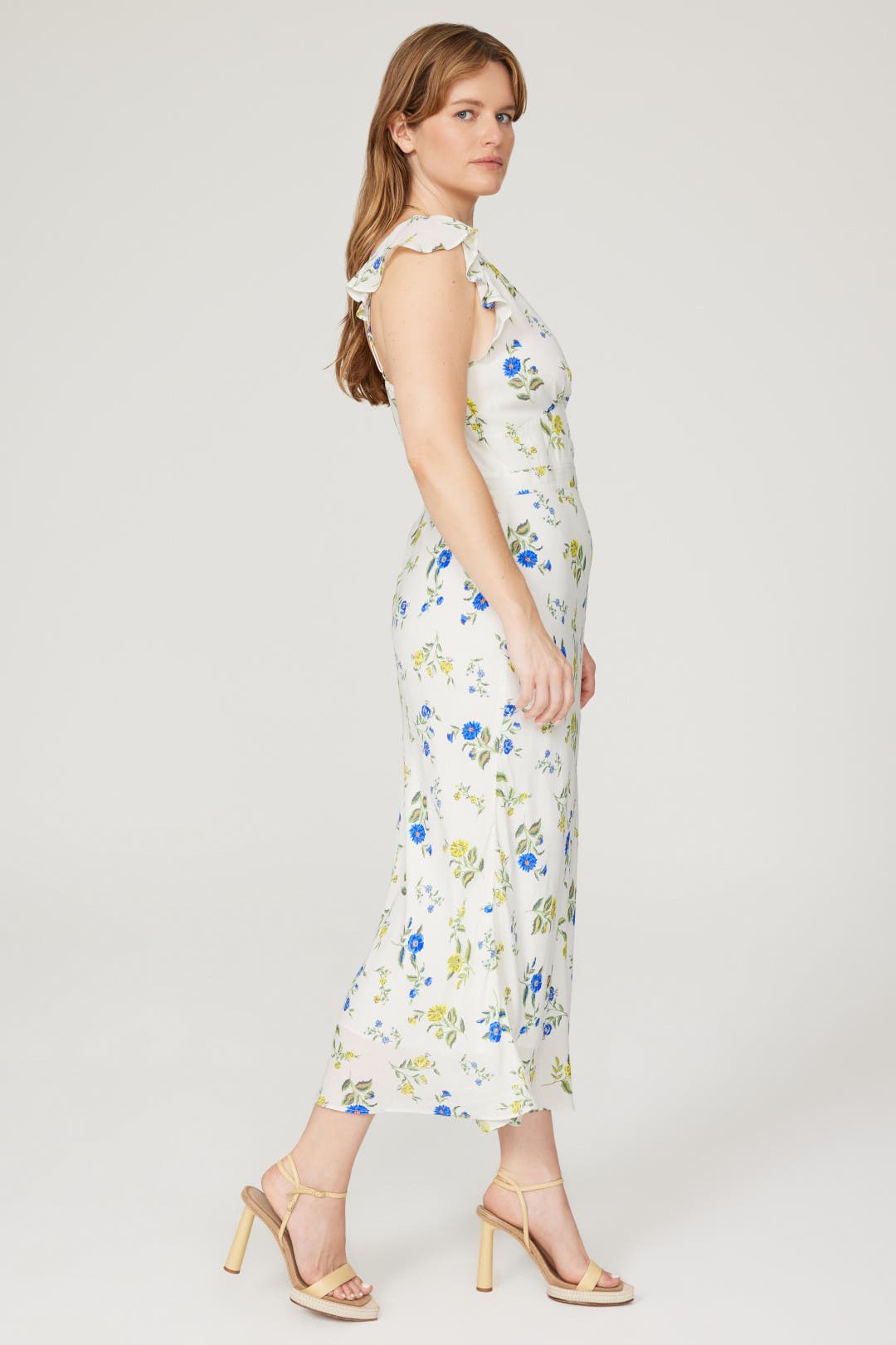 Floral Ruffle Midi Dress by Jason Wu x RTR | Rent the Runway